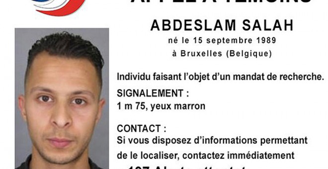 La alerta emitida por la Policía francesa sobre el terrorista Abdeslam Salah. REUTERS