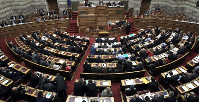 Vista general del Parlamento griego. EFE/SIMELA PANTZARTZI