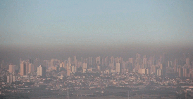 Boina de contaminación sobre Madrid. EFE (Archivo)