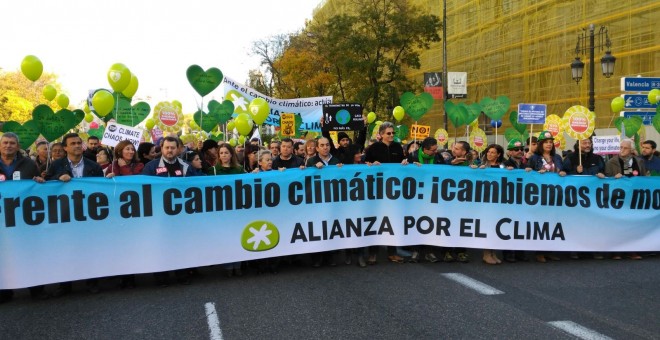 La manifestación de la Marcha Mundial por el Clima, en Madrid.- PÚBLICO