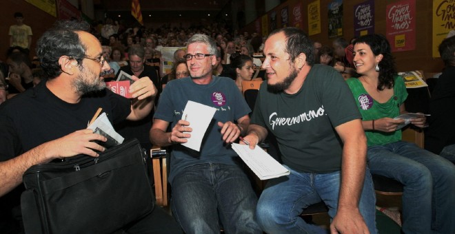 Antonio Baños, Jordi Saladie, David Fernandez y Maria Mestre. EFE