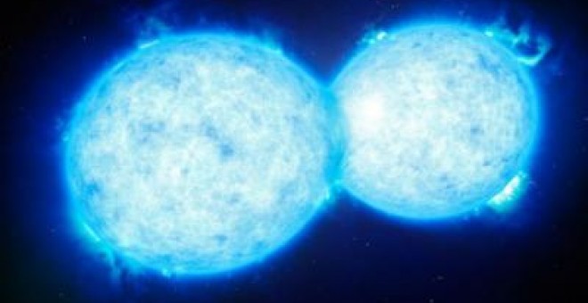 Imagen del sistema estelar doble es VTS 352