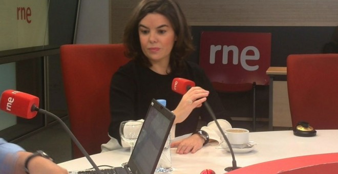 Soraya Sáenz de Santamaría en RNE.