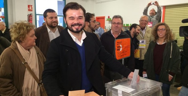 El candidato de ERC a las elecciones generales, Gabriel Rufián. EP