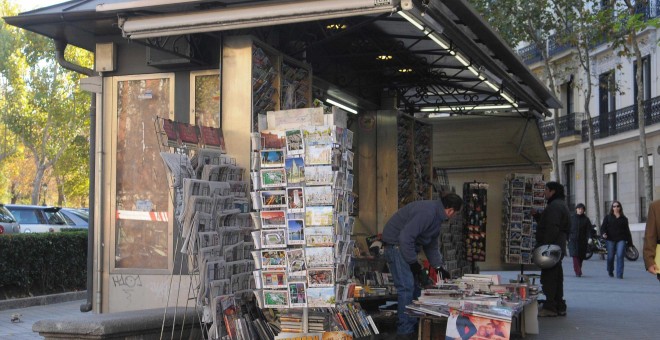 Un quiosco de prensa en Madrid. MADRID.ES