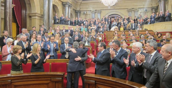 El actual presidente de la Generalitat catalana, Carles Puigdemont. EUROPA PRESS