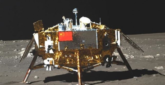 Imagen de la sonda Chang'e-3, que desde 2013 envía señales desde la Luna. EUROPA PRESS