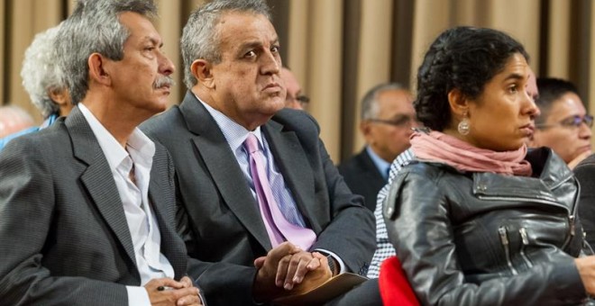 El presidente de la estatal Petróleos De Venezuela (PDVSA) Eulogio del Pino participa en una reunión con empresarios y representantes del sector productivo. EFE