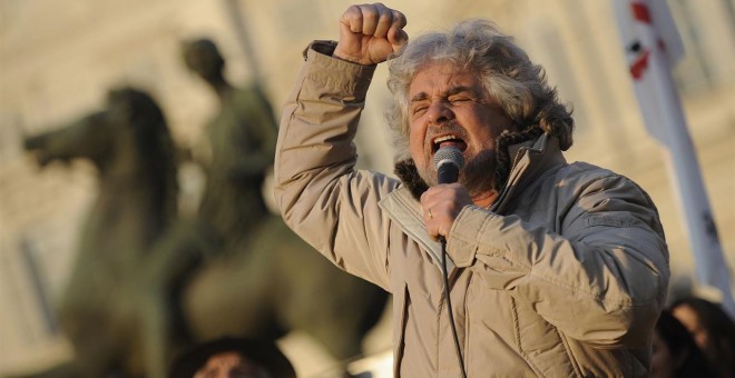 El fundador del Movimiento 5 Estrellas, Beppe Grillo. EUROPA PRESS