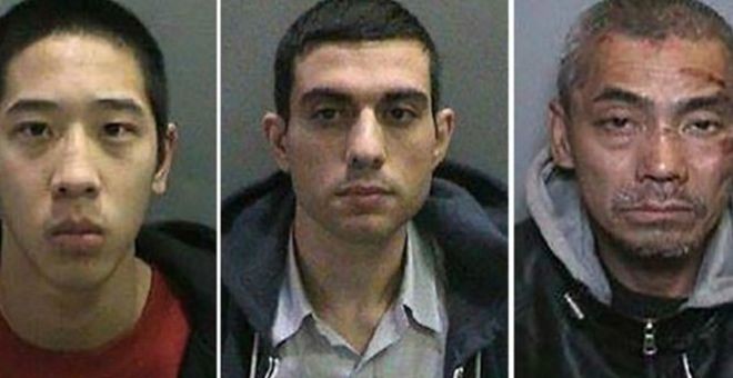 Los tres presos fugados de una cárcel de alta seguridad en California. AP