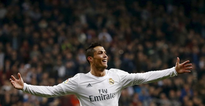 Cristiano Ronaldo celebra su segundo gol.- REUTERS