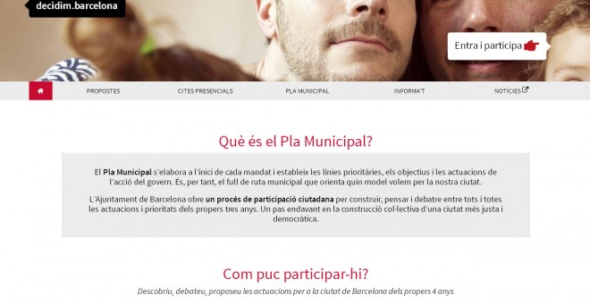 Web participativa 'decidim.barcelona'