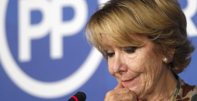 Esperanza Aguirre, en rueda de prensa. EFE/Fernando Alvarado