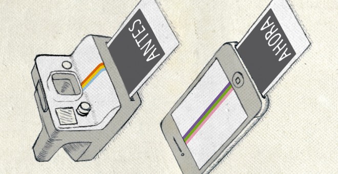 La cámara Polaroid cumple 69 años, recuperada en el universo digital. /WEARBEARD