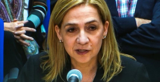 Infanta Cristina comienza a declarar en el juicio de Noos.