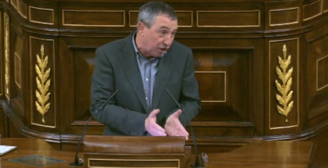 Baldoví, en representación el Grupo Mixto, durante su intervención durante la segunda votación de la investidura del candidato socialista.