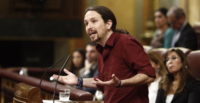 Pablo Iglesias en la segunda sesión de investidura de Sánchez / EUROPA PRESS