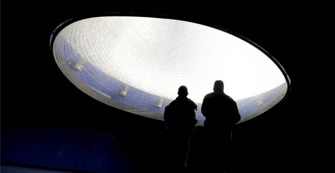 Interior del monumento en recuerdo a las víctimas del 11-M. / EFE