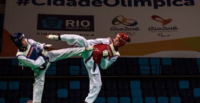 Un torneo de test de taekwondo en la sede de los Juegos de Río. /AFP