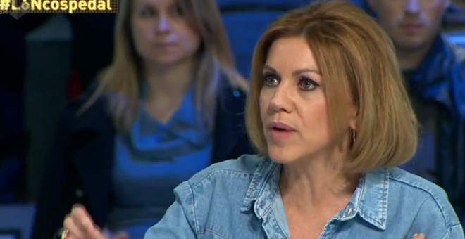 La secretaria general del PP, este sábado en 'La Sexta Noche'.