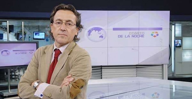 Hermann Terstch en el plató de Telemadrid