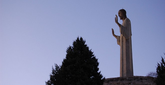 Estatua del Cristo del Otero, de Victorio Macho. Palencia