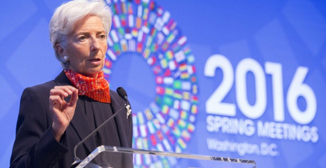 La directora general del Fondo Monetario Internacional (FMI), Christine Lagarde. EFE/STEPHEN JAFFE