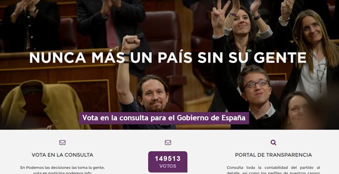 Captura de la web de Podemos.-