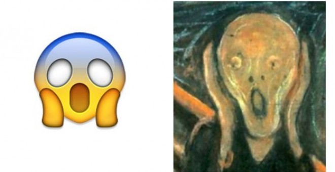 'El Grito' de Munch tiene un homenaje en Whatsapp. /Emojipedia