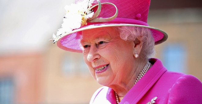 La reina Isabel II durante la celebración de su 90º cumpleaños./ REUTERS