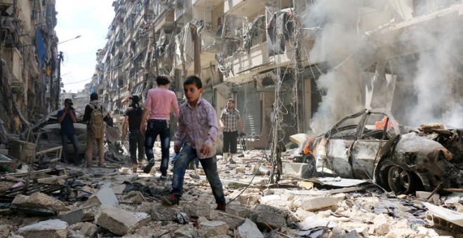 La ciudad siria de Alepo está sufriendo un recrudecimiento de la violencia. Más de 200 personas han muerto en una semana. - AFP