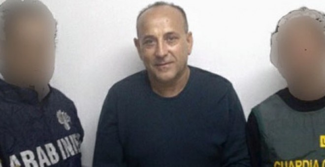 Giuseppe Polverino en su detención el pasado año. - Foto GUARDIA CIVIL