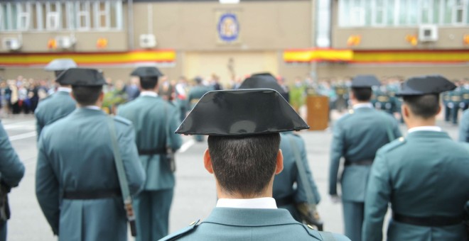 Agentes de la Guardia Civil en un cuartel. EFE