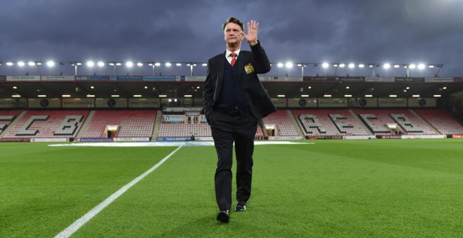 Van Gaal, tras un partido con el Manchester United. Reuters / Tony O'Brien