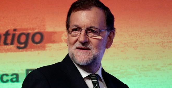 Mariano Rajoy, durante su intervención, este miércoles, en un acto de 'Marca España'. REUTERS/Andrea Comas