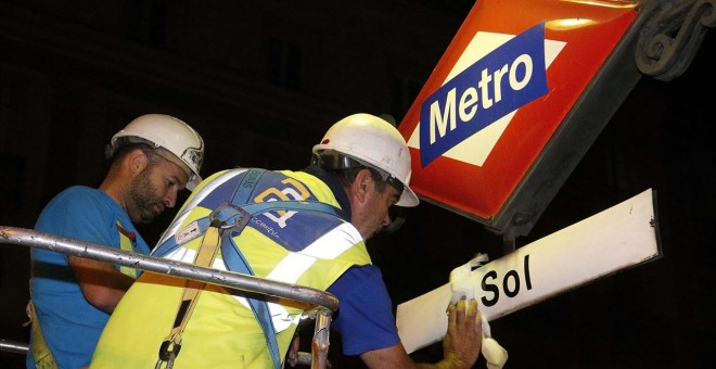 La estación de Sol y la Línea 2 de Metro de Madrid recuperan su nombre original. D. SINOVA/ COMUNIDAD DE MADRID