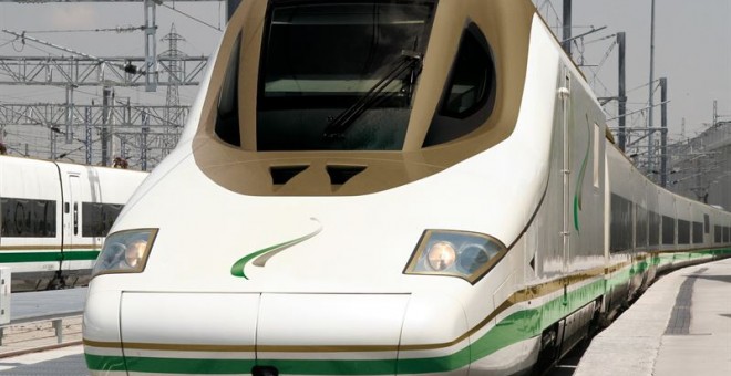 Tren que Talgo suministrará para el  AVE La Meca-Medina. E.P.