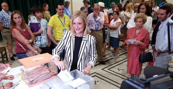 La presidenta de la Comunidad de Madrid, Cristina Cifuentes. EUROPA PRESS