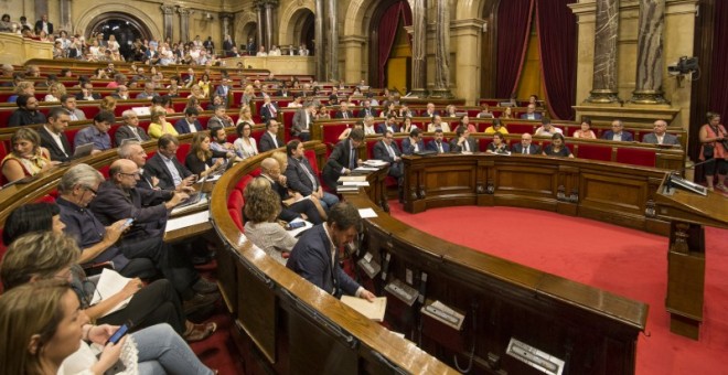 Pleno para la aprobación de las conclusiones de la comisión de estudio del Procés en el Parlament de Catalunya. JOB VERMEULEN