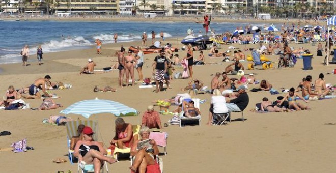 Playa de Las Canteras, en Las Palmas de Gran Canaria.- EFE