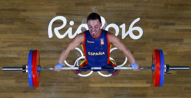 El haltera Josué Brachi durante su participación en los Juegos. /REUTERS