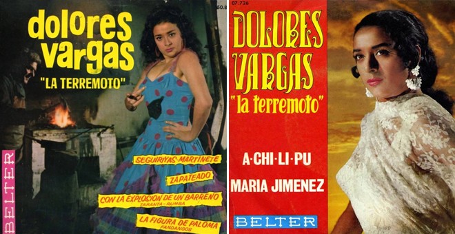 Imágenes de los discos de Dolores Vargas, 'La Terremoto'.