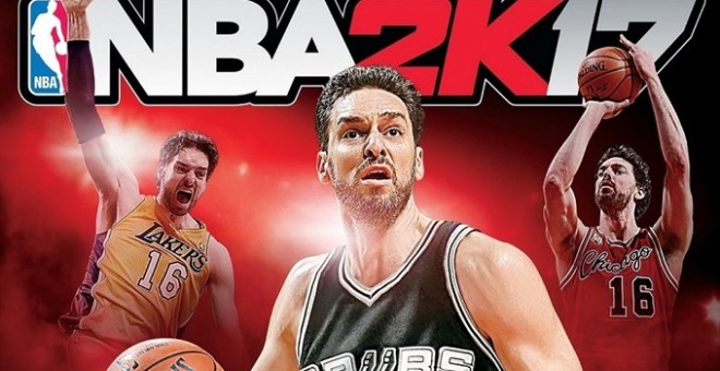 Portada del videojuego 'NBA 2K17' con Pau Gasol.