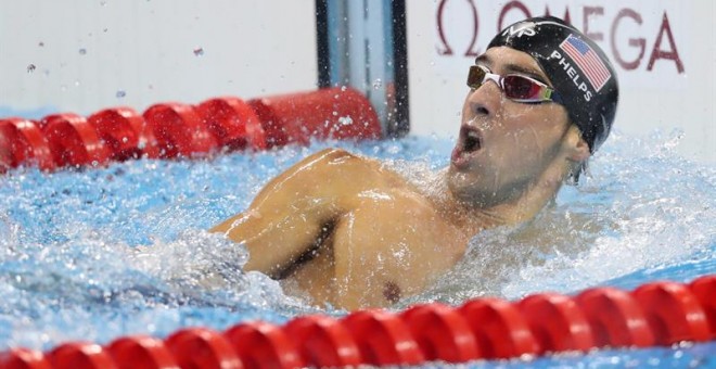 Michael Phelps al ganar la final de los 200 estilos en Río. /REUTERS