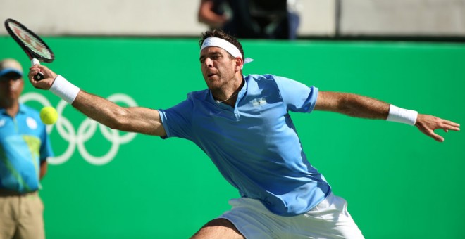 Del Potro, durante el partido ante Nadal. REUTERS/Kevin Lamarque