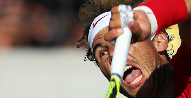 Nadal, en un momento del partido contra Del Potro. REUTERS/Kevin Lamarque