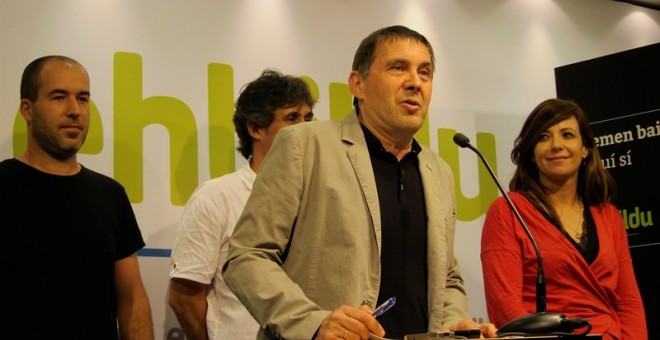 Bildu formaliza su pulso inscribiendo a Arnaldo Otegi como candidato a lehendakari. EUROPA PRESS