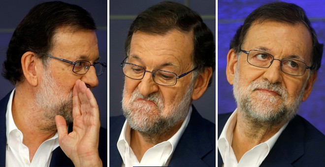 El presidente del Gobierno en funciones y del PP, Mariano Rajoy, al comienzo del Comité Ejecutivo Nacional del partido conservador REUTERS