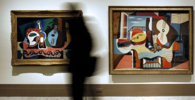 'Naturaleza muerta con mandolina' y 'Mandolina y guitarra', obras de Picasso/EFE