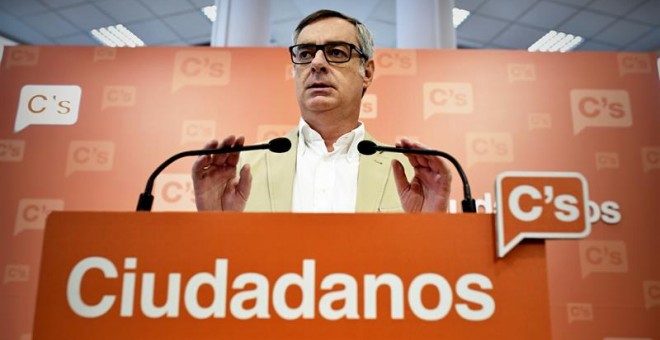 El vicesecretario de Ciudadanos, José Manuel Villegas en rueda de prensa/EFE